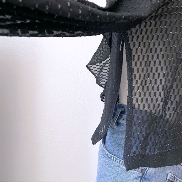 Sheer Black Top — Bar III - Picture 4 of 5